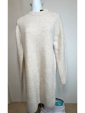 US small Dalia Sweater Dress Beige Oatmeal NWT